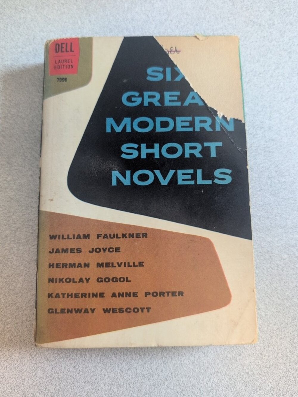 Six Great Modern Short Novels - 1960 3rd Printing Dell Laurel Edition Paperback